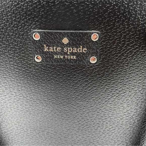 KATE SPADE New York Handbag black leather medium NWOT - Picture 3 of 11